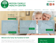 Tablet Screenshot of moonfamilyhealth.com